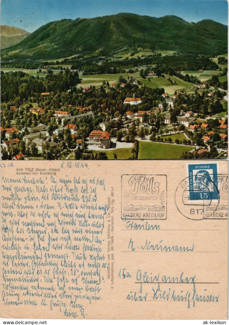 Ansichtskarte Bad Tölz Luftbild 1964 - Bad Toelz