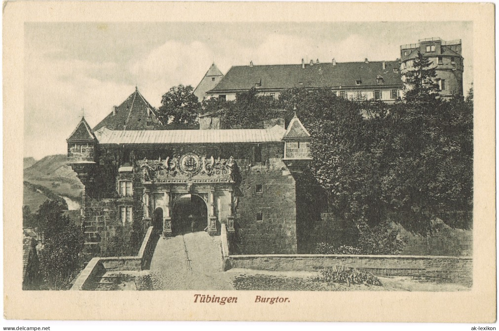 Ansichtskarte Tübingen Burgtor 1922 - Tuebingen
