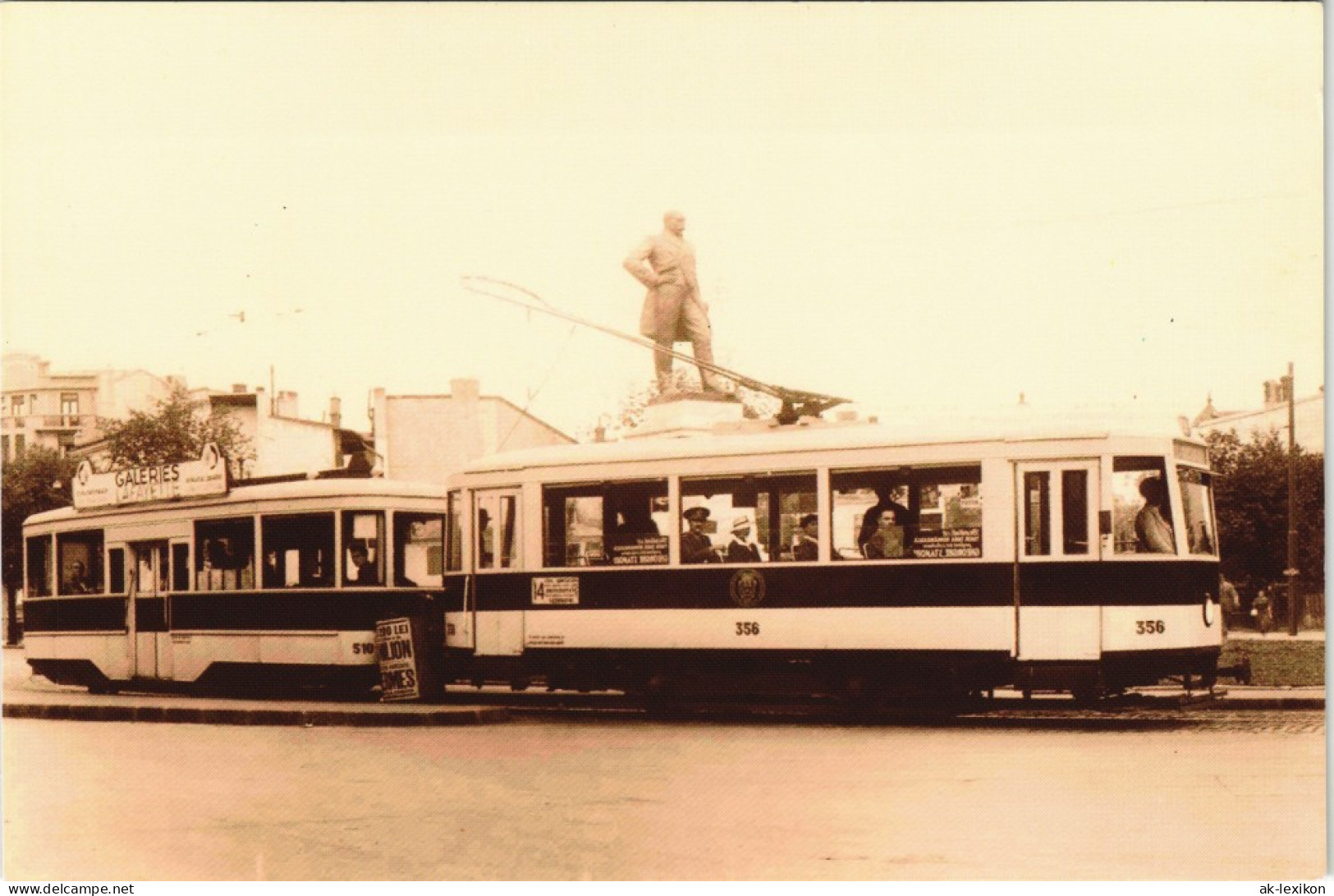 Rumänien Tramvai Pe Linia 14 Piaţa Kogălniceanu/Rumänien Straßenbahn Motiv 1980 - Arménie