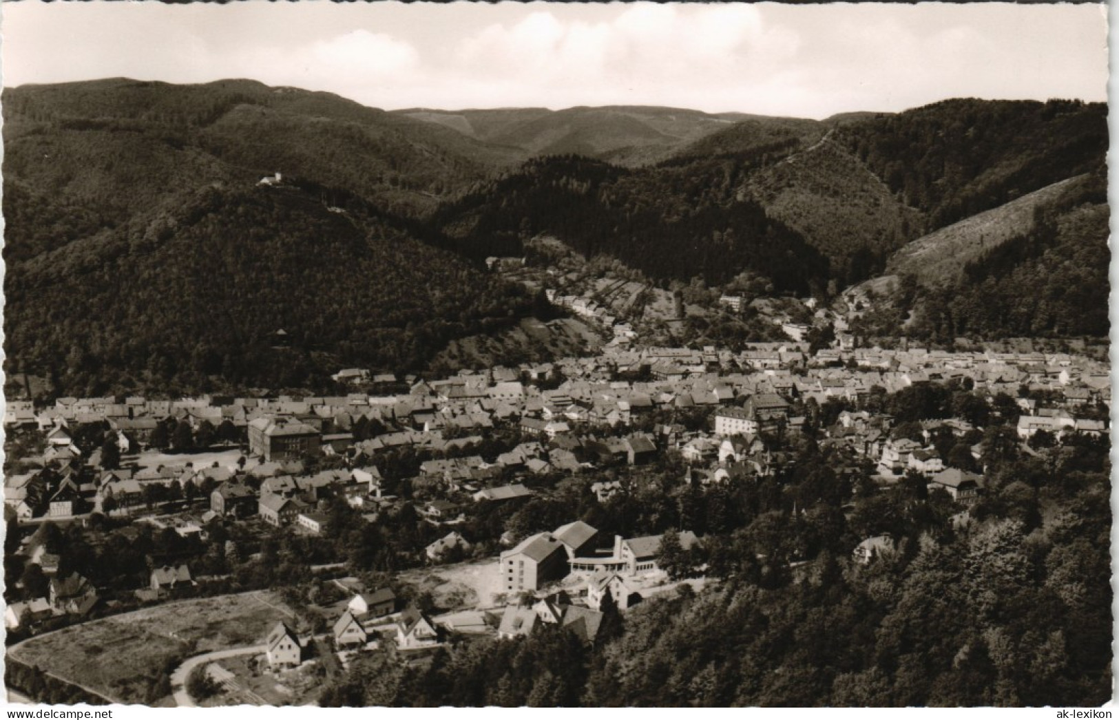 Ansichtskarte Bad Lauterberg Im Harz Luftbild Harz Ort Vom Flugzeug Aus 1960 - Bad Lauterberg