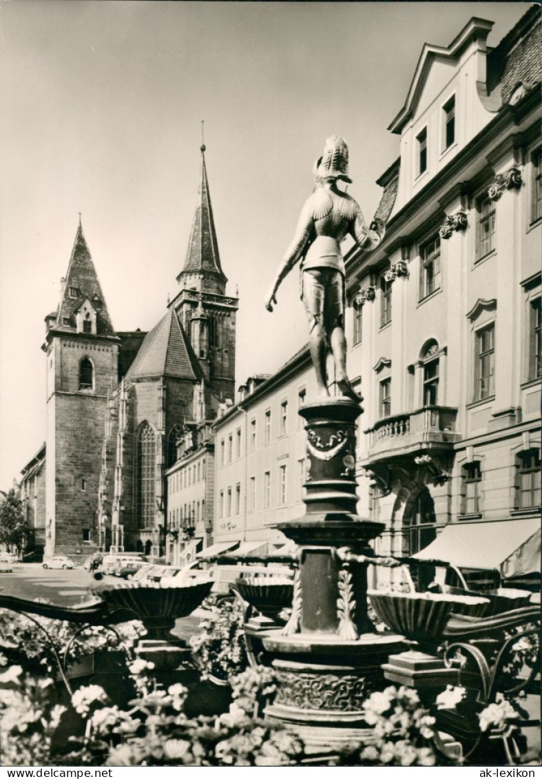 Ansichtskarte Ansbach St. Johannes - Brunnen 1963 - Ansbach