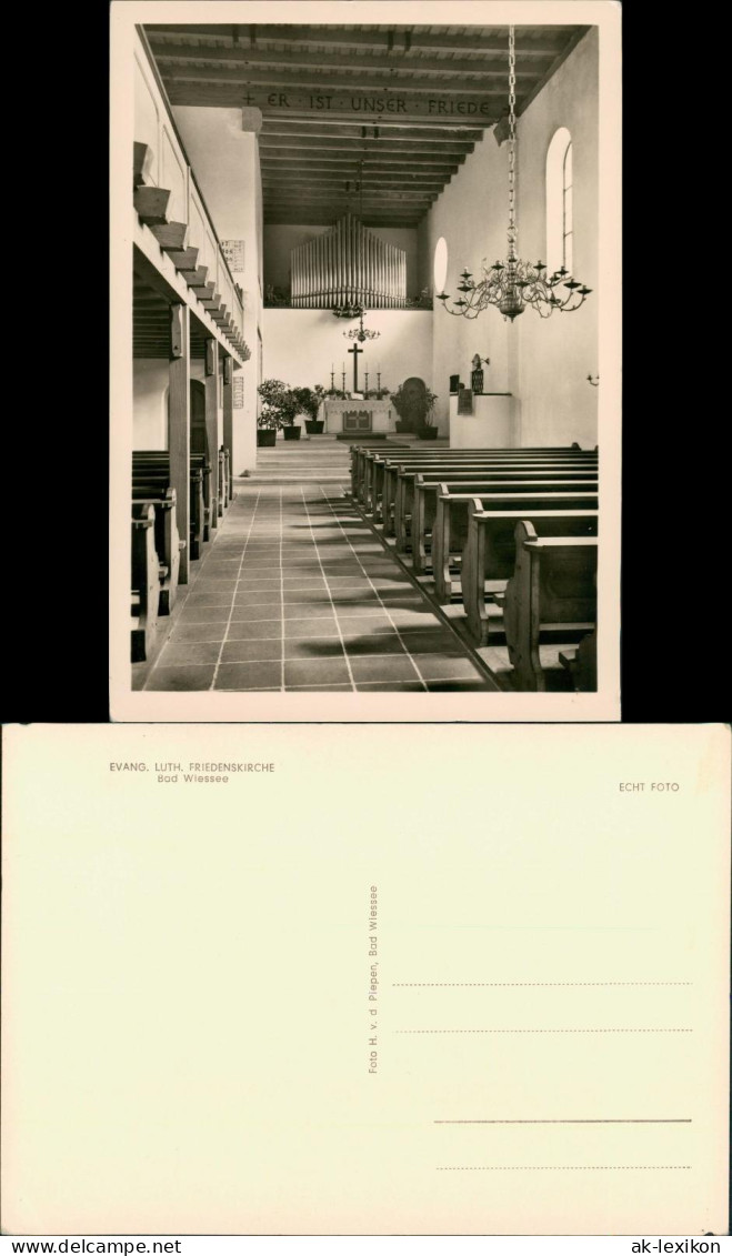 Ansichtskarte Bad Wiessee EVANG. LUTH. FRIEDENSKIRCHE 1950 - Bad Wiessee