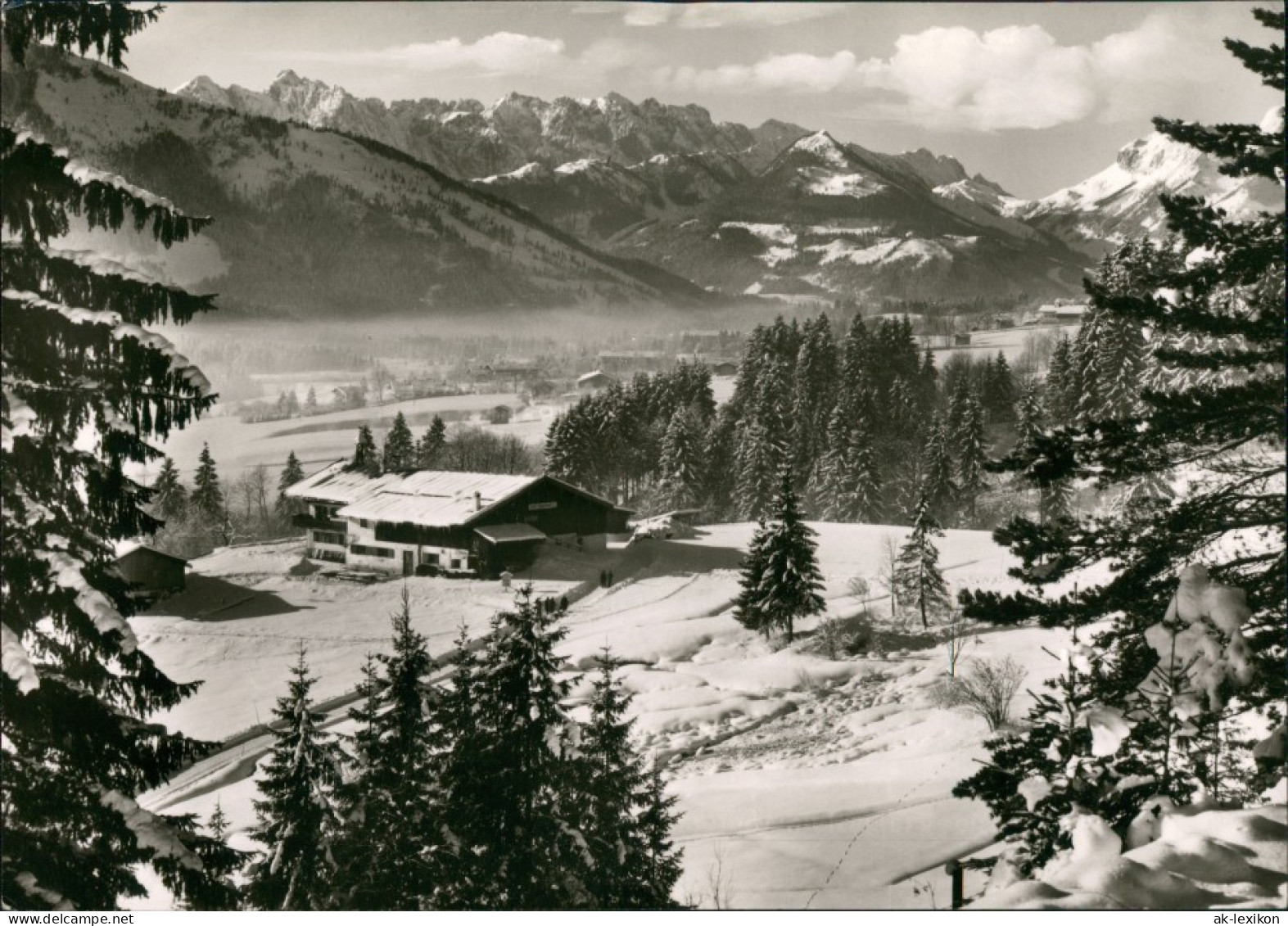 Ansichtskarte Reit Im Winkl Blick Auf Landgasthof Glapfhof 1961 - Reit Im Winkl