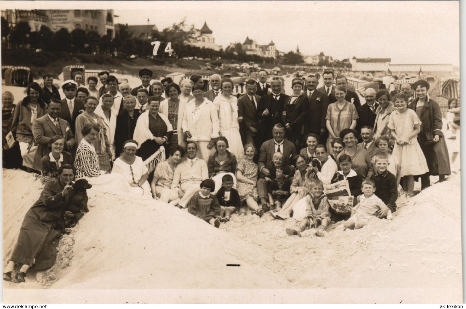 Foto Zinnowitz Strandleben, Vilen, Hotels 1928 Privatfoto Foto - Zinnowitz