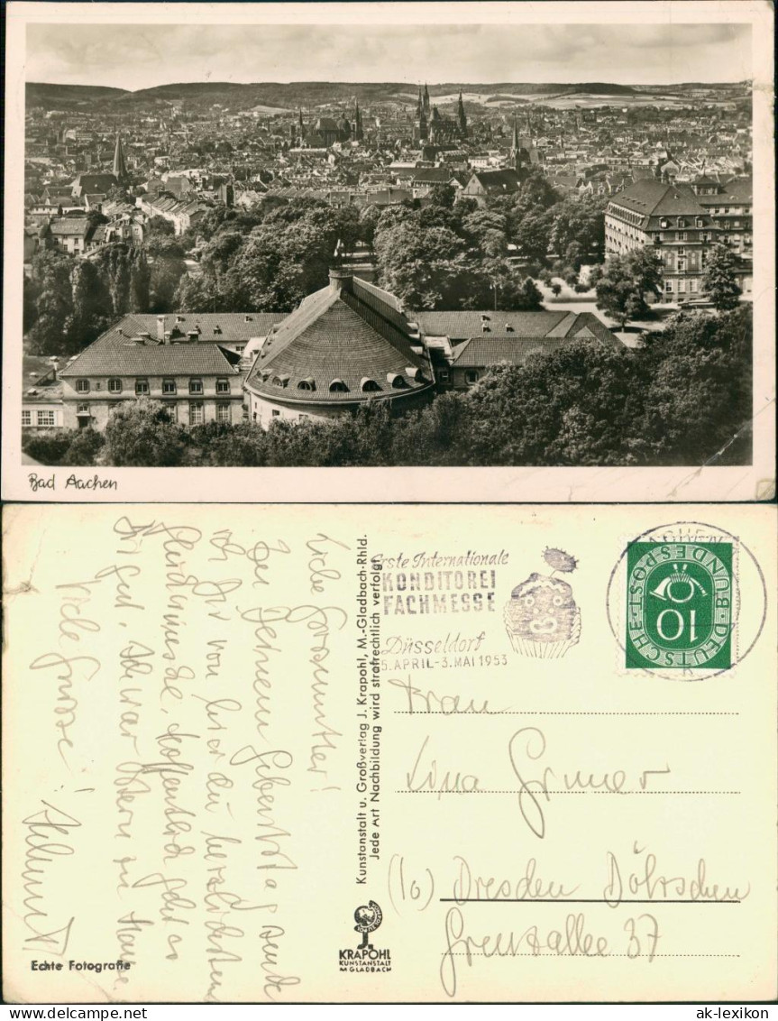 Ansichtskarte Aachen Blick über Die Stadt Fotokarte 1949 - Aachen