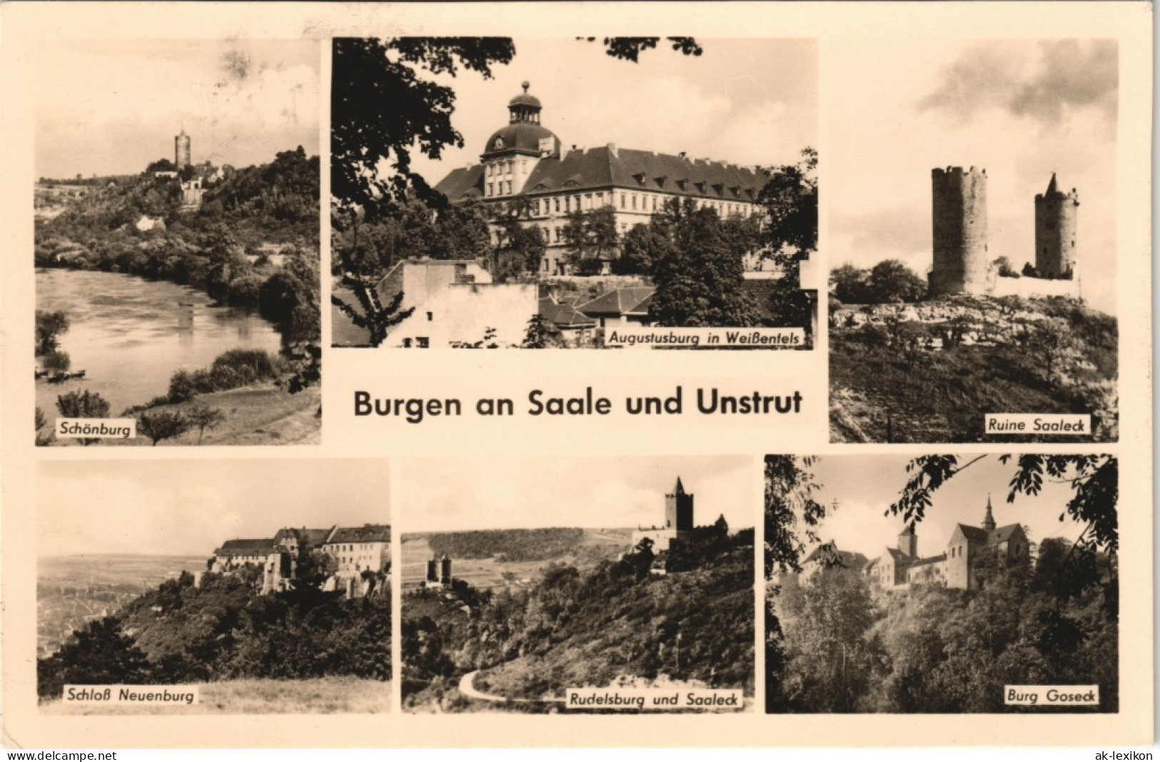 Ansichtskarte  Burgen An Saale Und Unstrut DDR Mehrbildkarte 1965/1963 - Non Classificati