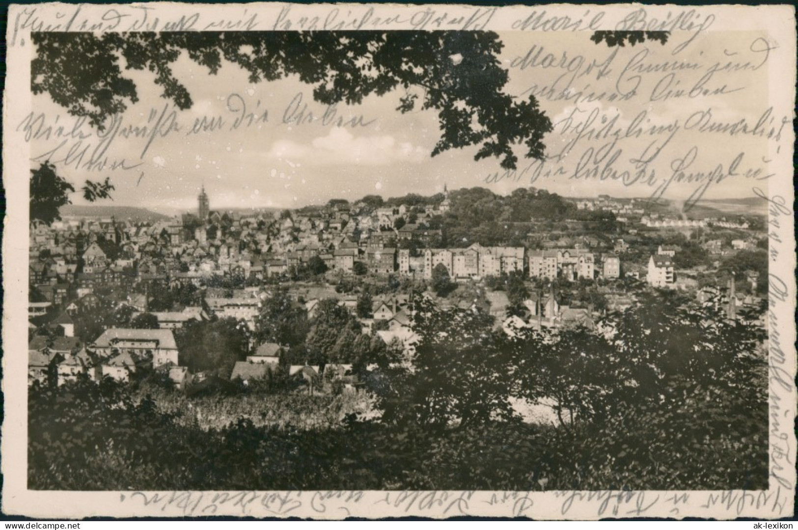 Ansichtskarte Siegen Panorama-Ansicht Stadt Ansicht 1938 - Siegen