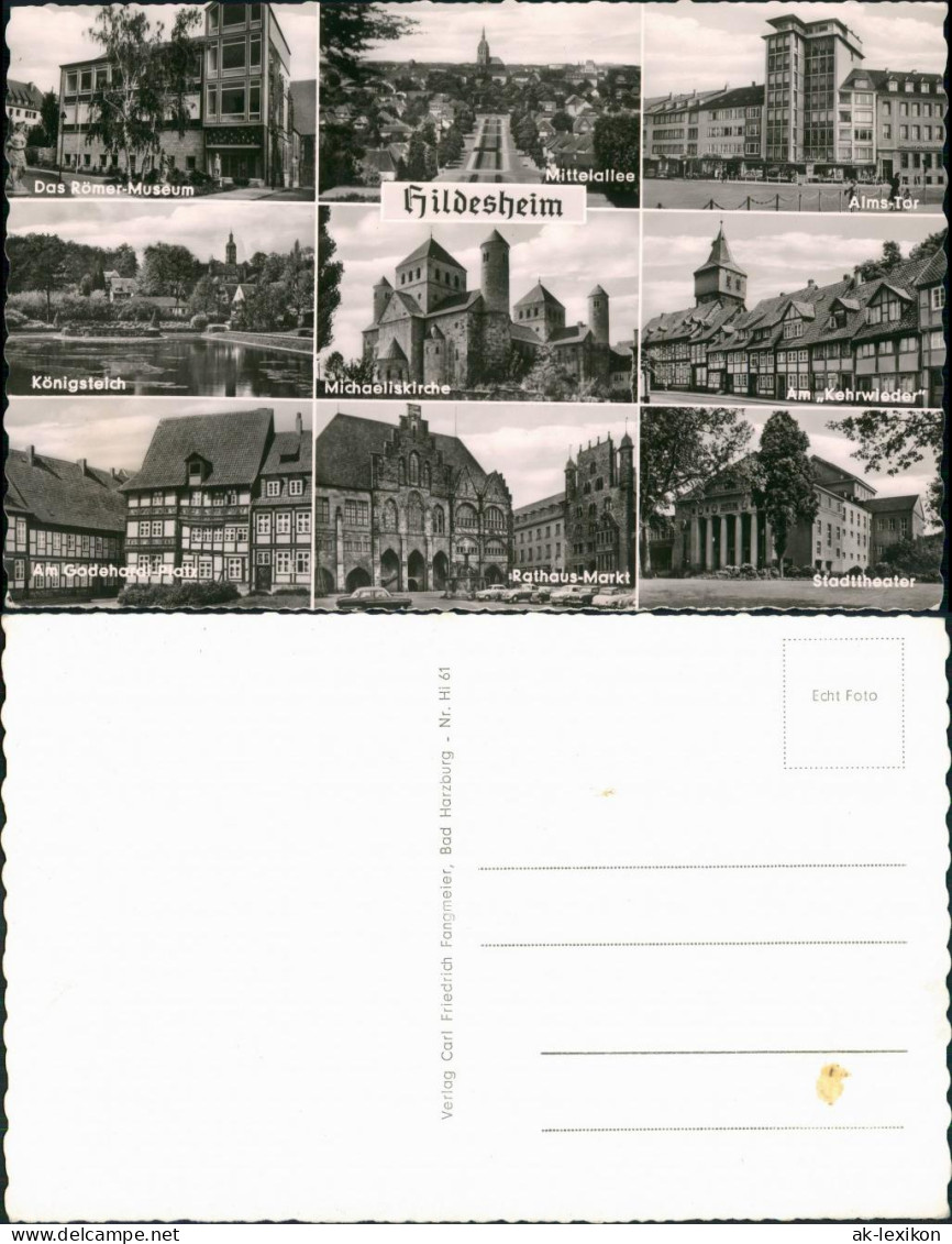 Hildesheim Stadtteilansichten Ua. Römer-Museum, Kirche, Stadt-Theater Uvm. 1960 - Hildesheim