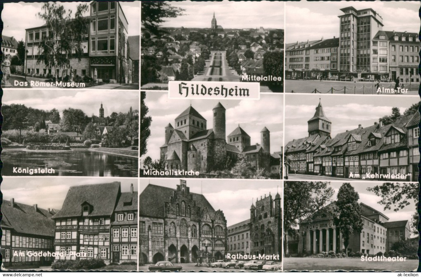 Hildesheim Stadtteilansichten Ua. Römer-Museum, Kirche, Stadt-Theater Uvm. 1960 - Hildesheim