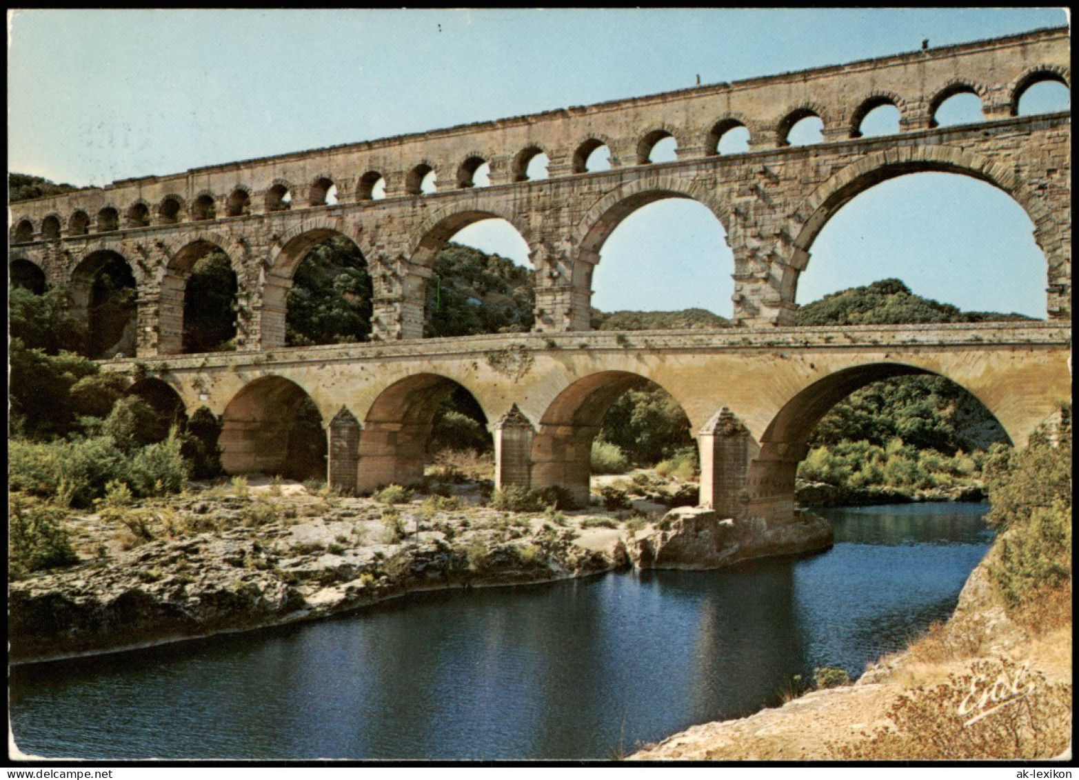 Remoulins Pont Du Gard (Remoulins) Aguadukt Brücke Der Römer 1970 - Remoulins