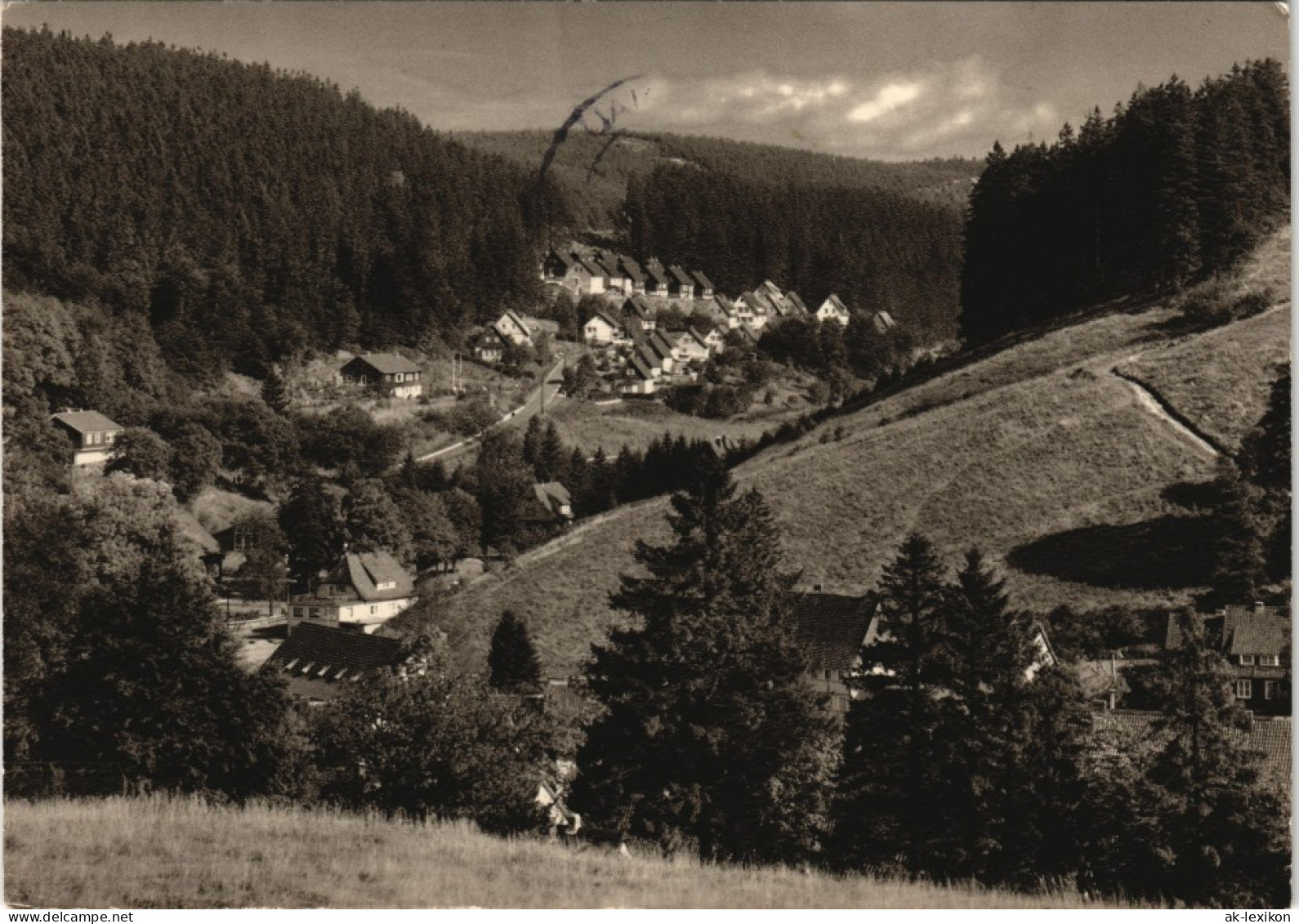 Ansichtskarte Altenau-Clausthal-Zellerfeld Blick Zur Bornkappe 1969 - Altenau