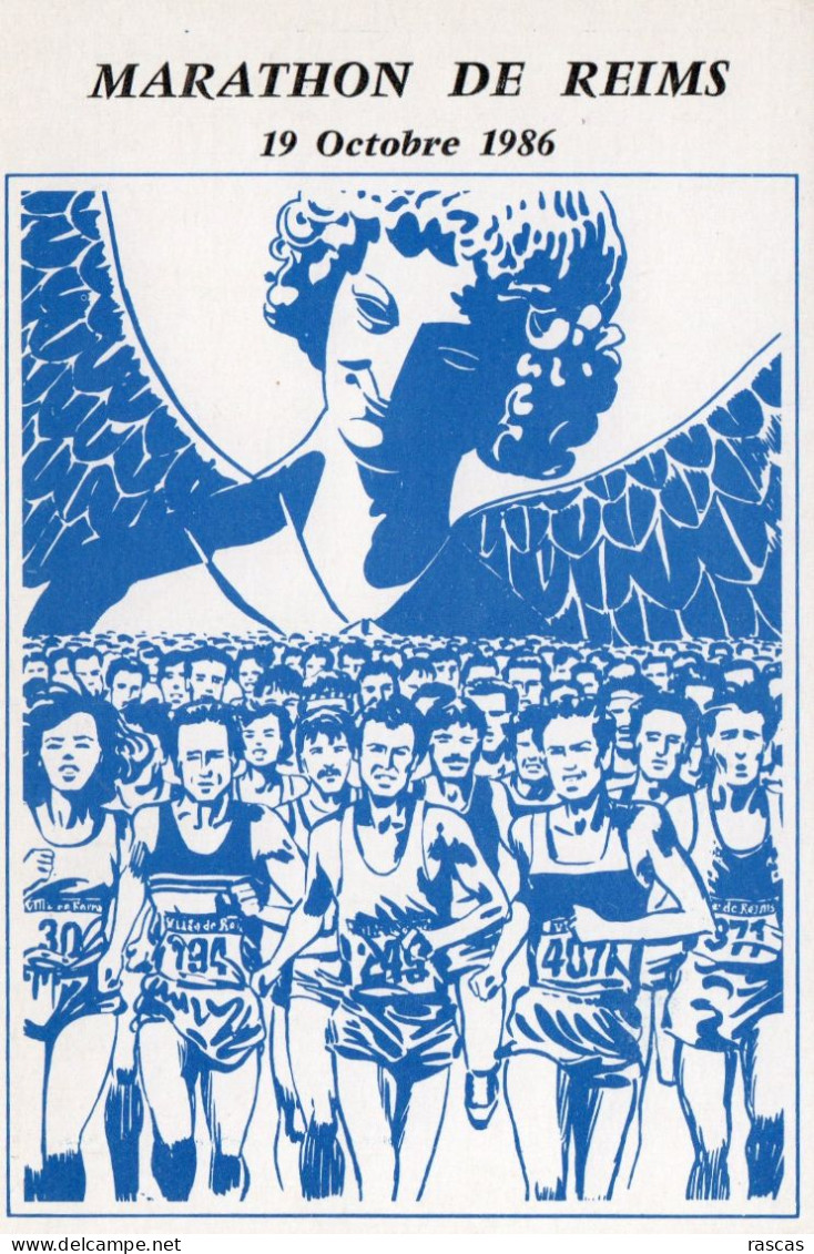 CLB - ATHLETISME - CPM - MARATHON DE REIMS 1986 - Athlétisme