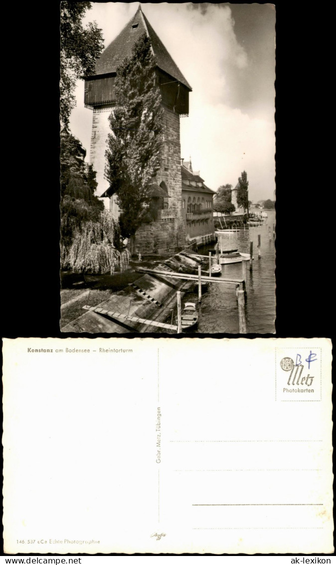 Ansichtskarte Konstanz Partie Am Rheintor Rheintor-Turm 1960 - Konstanz