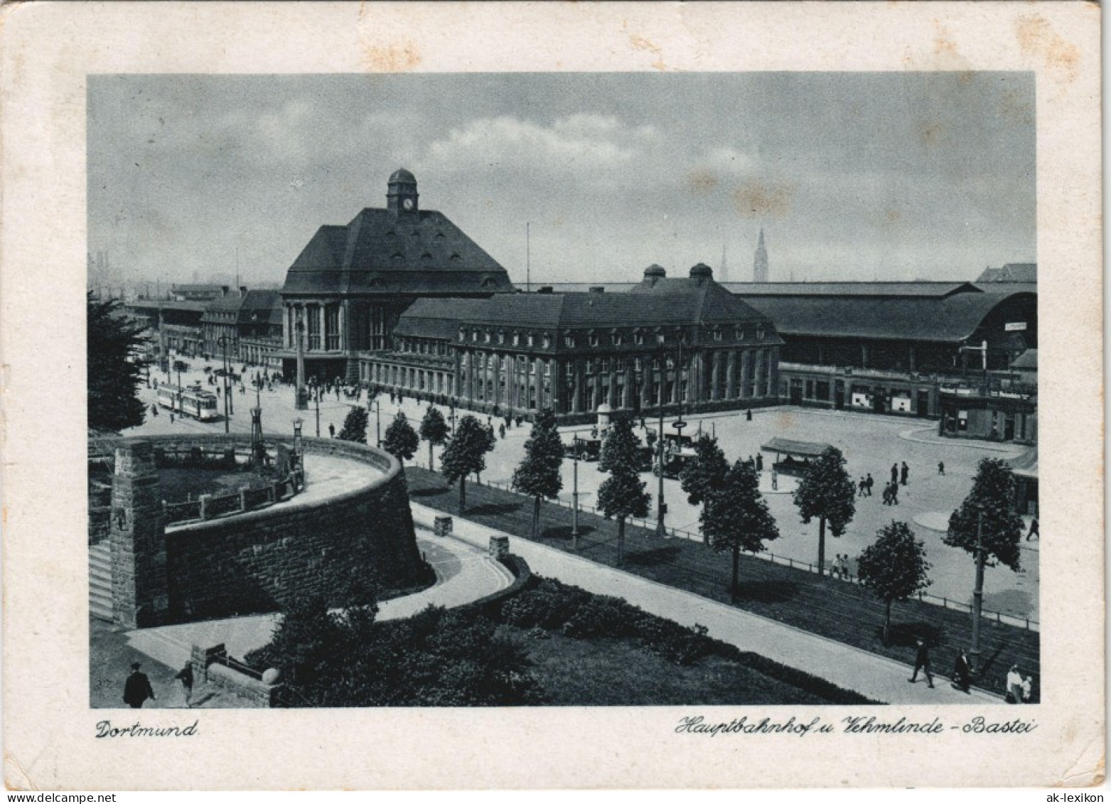 Ansichtskarte Dortmund Hauptbahnhof 1944 - Dortmund