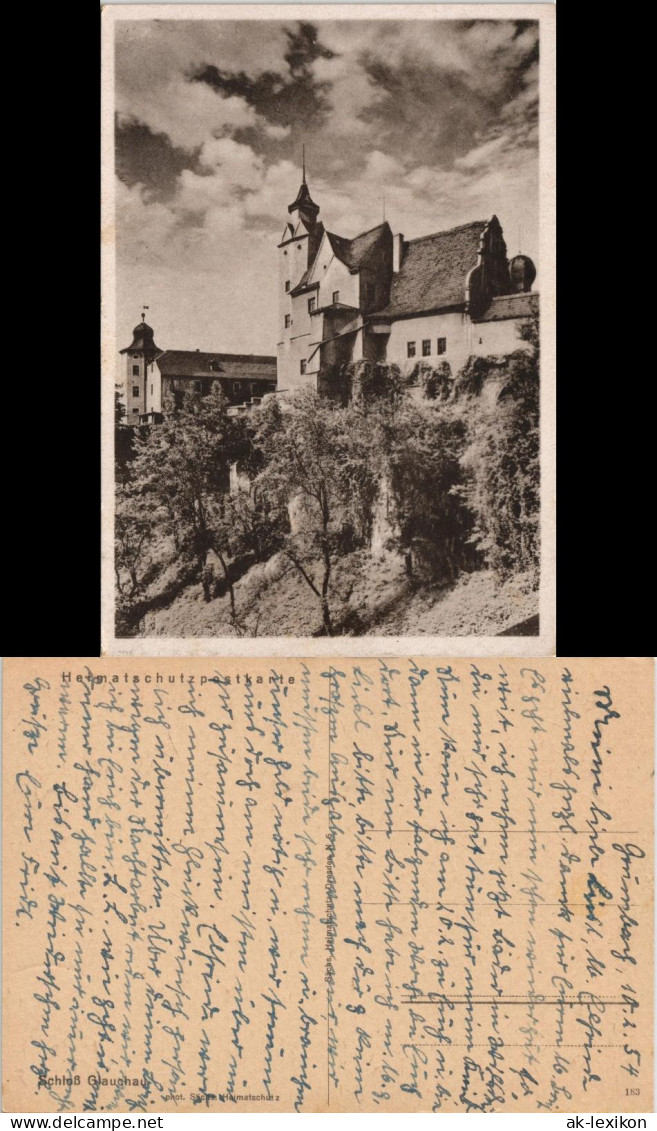 Ansichtskarte Glauchau Schloss 1934 - Glauchau