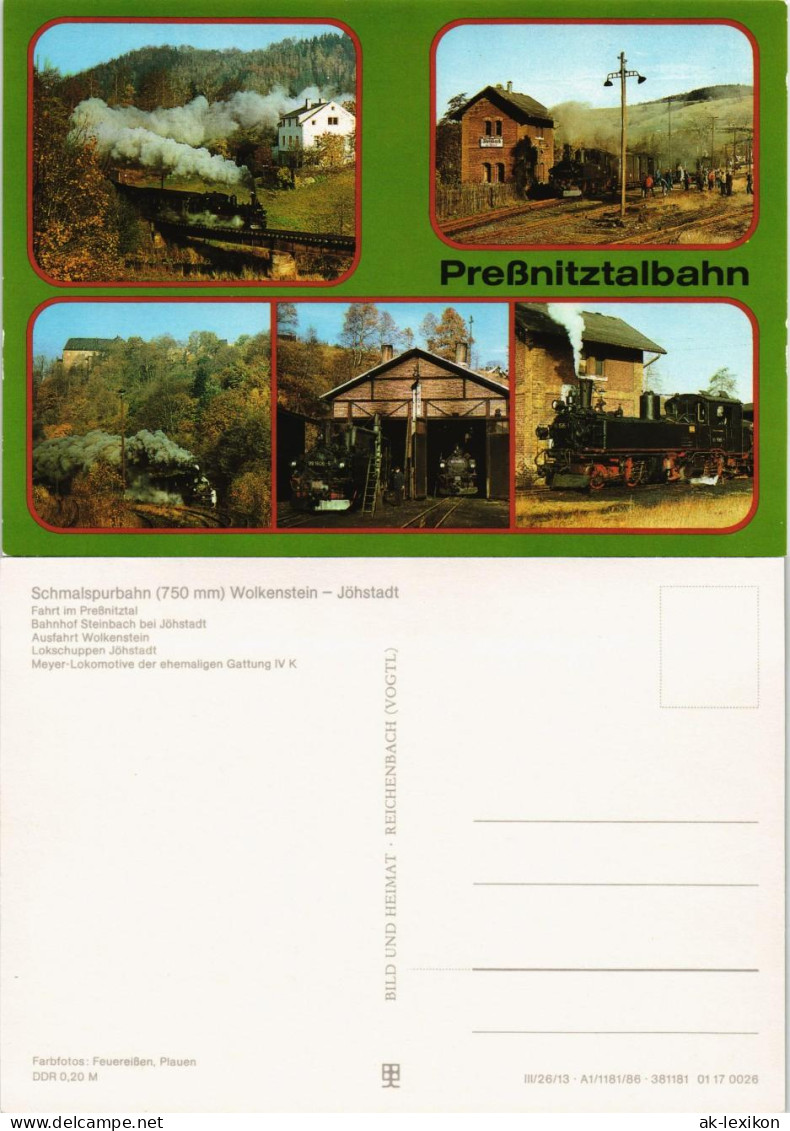 Jöhstadt (Erzgebirge) Schmalspurbahn Wolkenstein - Jöhstadt 1984 - Jöhstadt