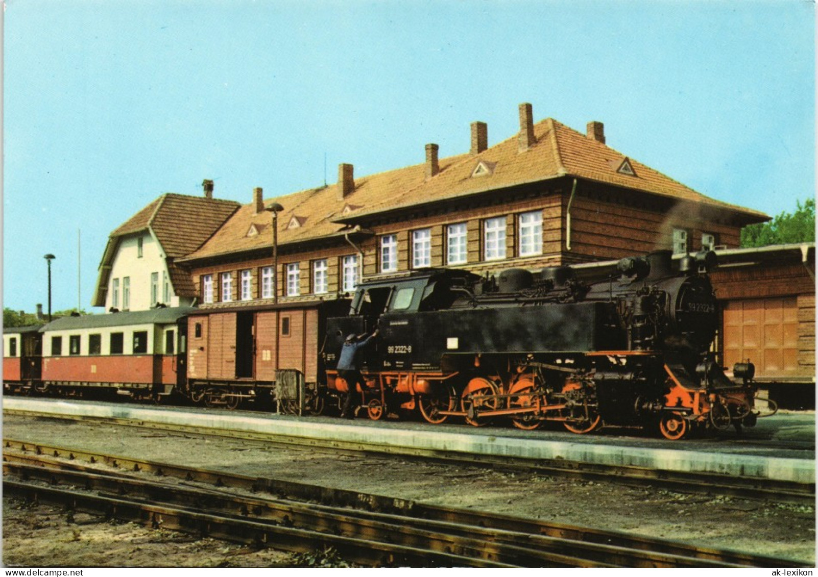 Ansichtskarte Kühlungsborn Bahnhof, Dampflokomotive 1980 - Kuehlungsborn