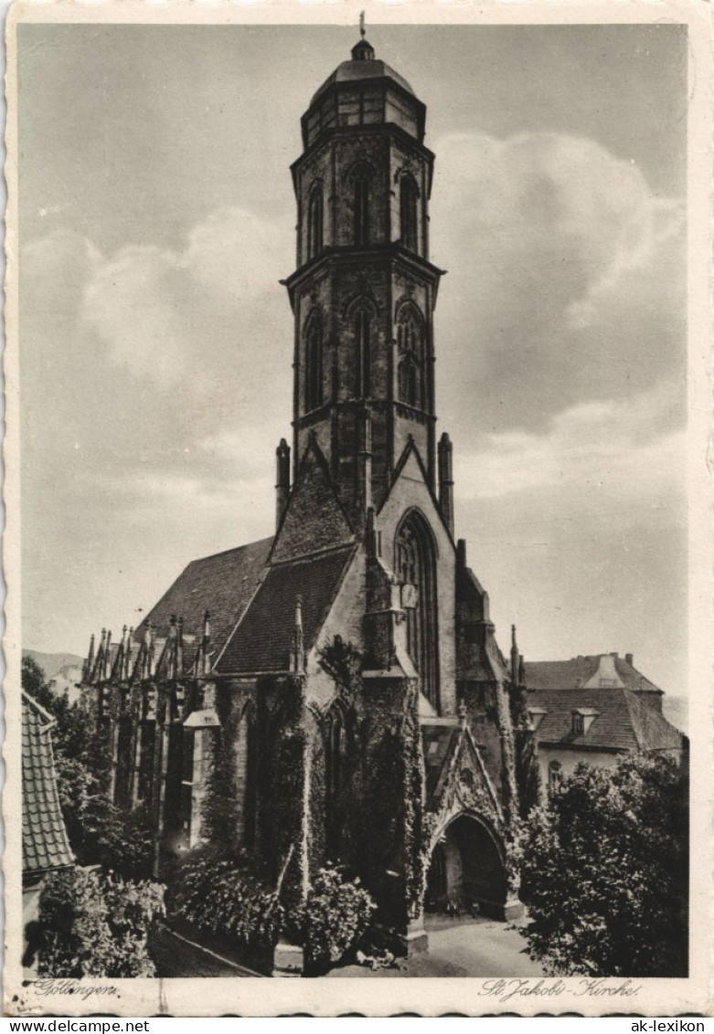 Ansichtskarte Göttingen Partie An Der Jacobikirche 1930 - Goettingen