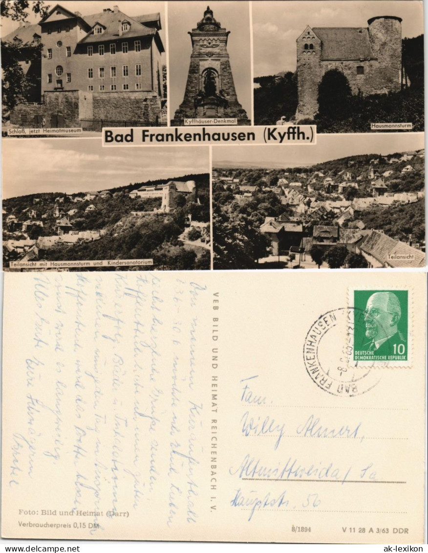 Bad Frankenhausen DDR Mehrbild-AK  Schloss, Kyffhäuser-Denkmal, Uvm. 1965/1963 - Bad Frankenhausen