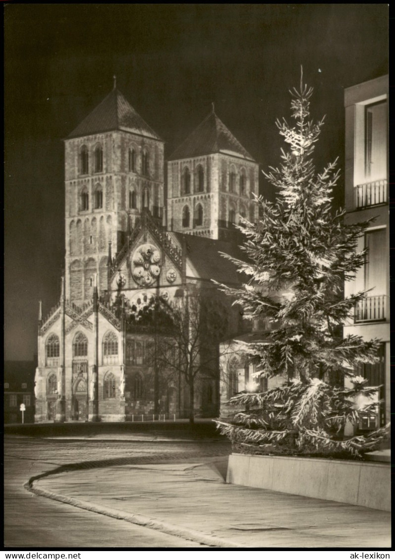 Ansichtskarte Münster (Westfalen) St.-Paulus-Dom In Festbeleuchtung 1968 - Muenster