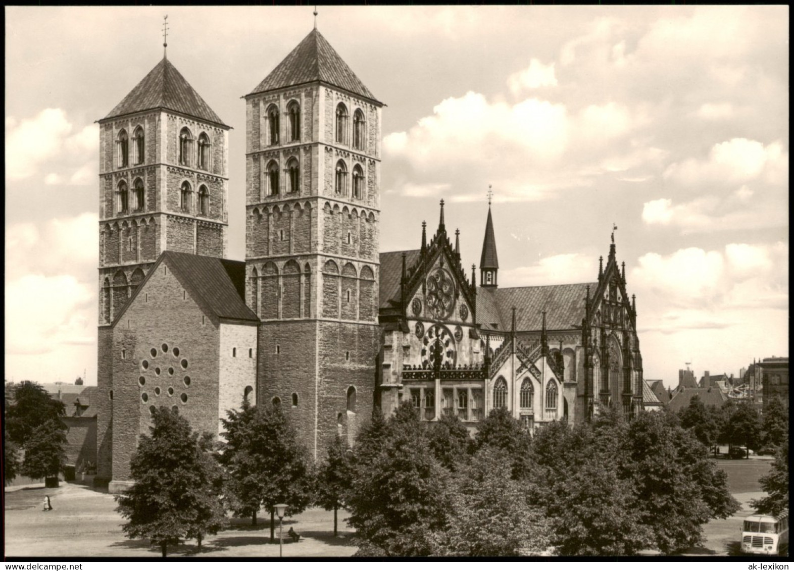 Ansichtskarte Münster (Westfalen) St.-Paulus-Dom Außenansicht 1960 - Muenster