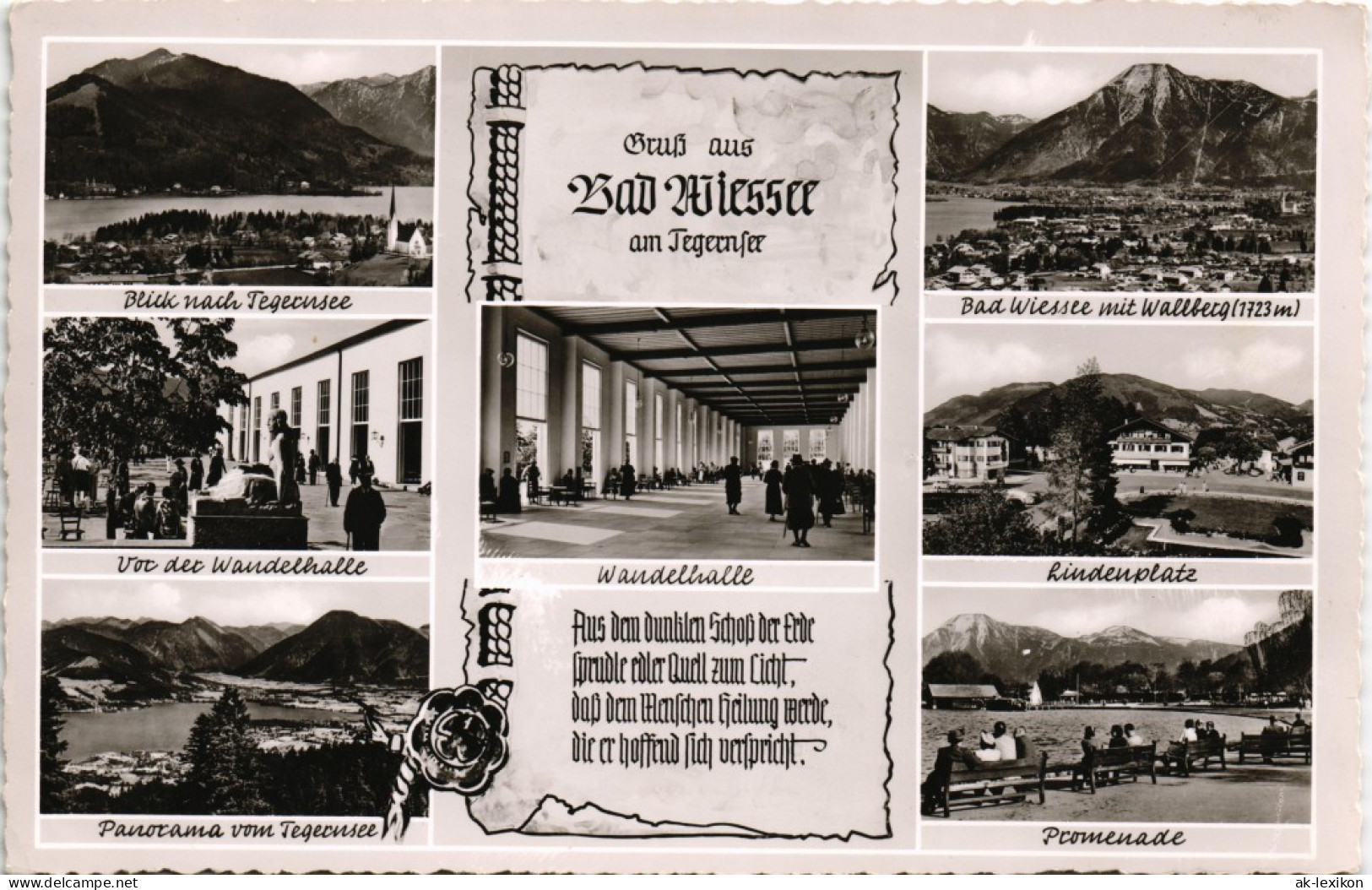 Bad Wiessee Mehrbild-AK Tegernsee Ortsansichten Und Umland-Ansichten 1959 - Bad Wiessee