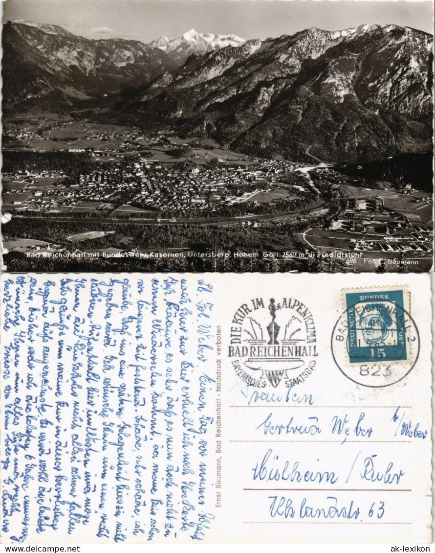 Ansichtskarte Bad Reichenhall Panorama-Ansicht Mit Blick Zu Den Bergen 1965 - Bad Reichenhall