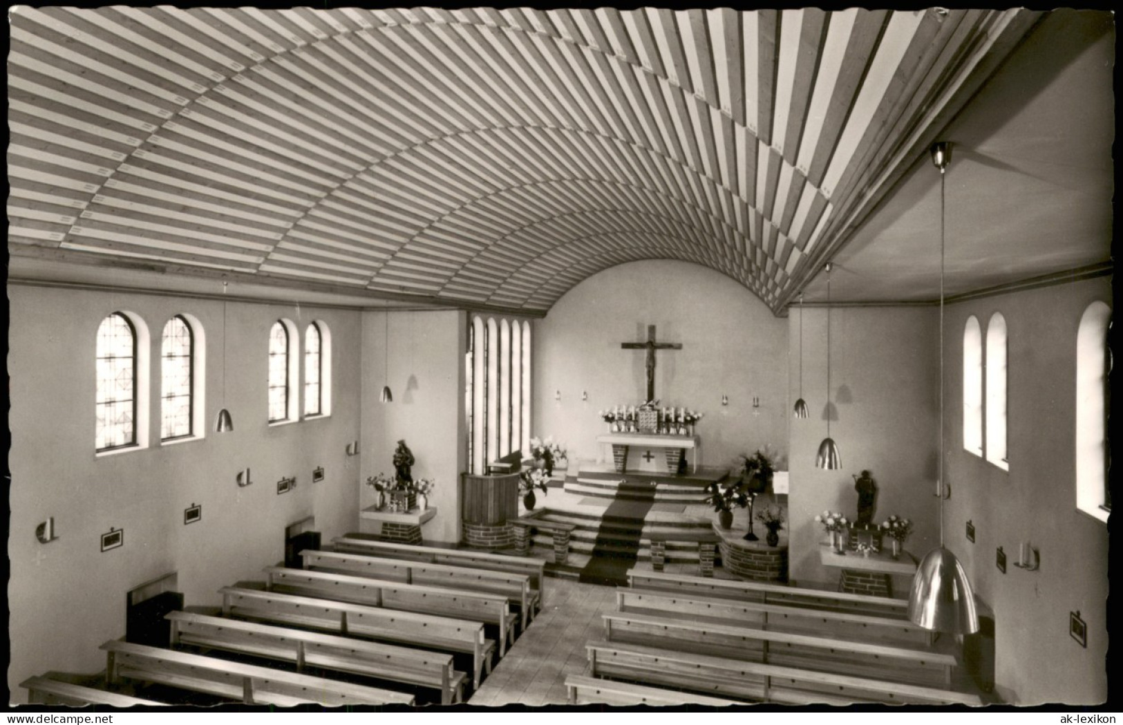 Ansichtskarte Bad Karlshafen Kath. Kirche St. Michael Innenansicht 1960 - Bad Karlshafen