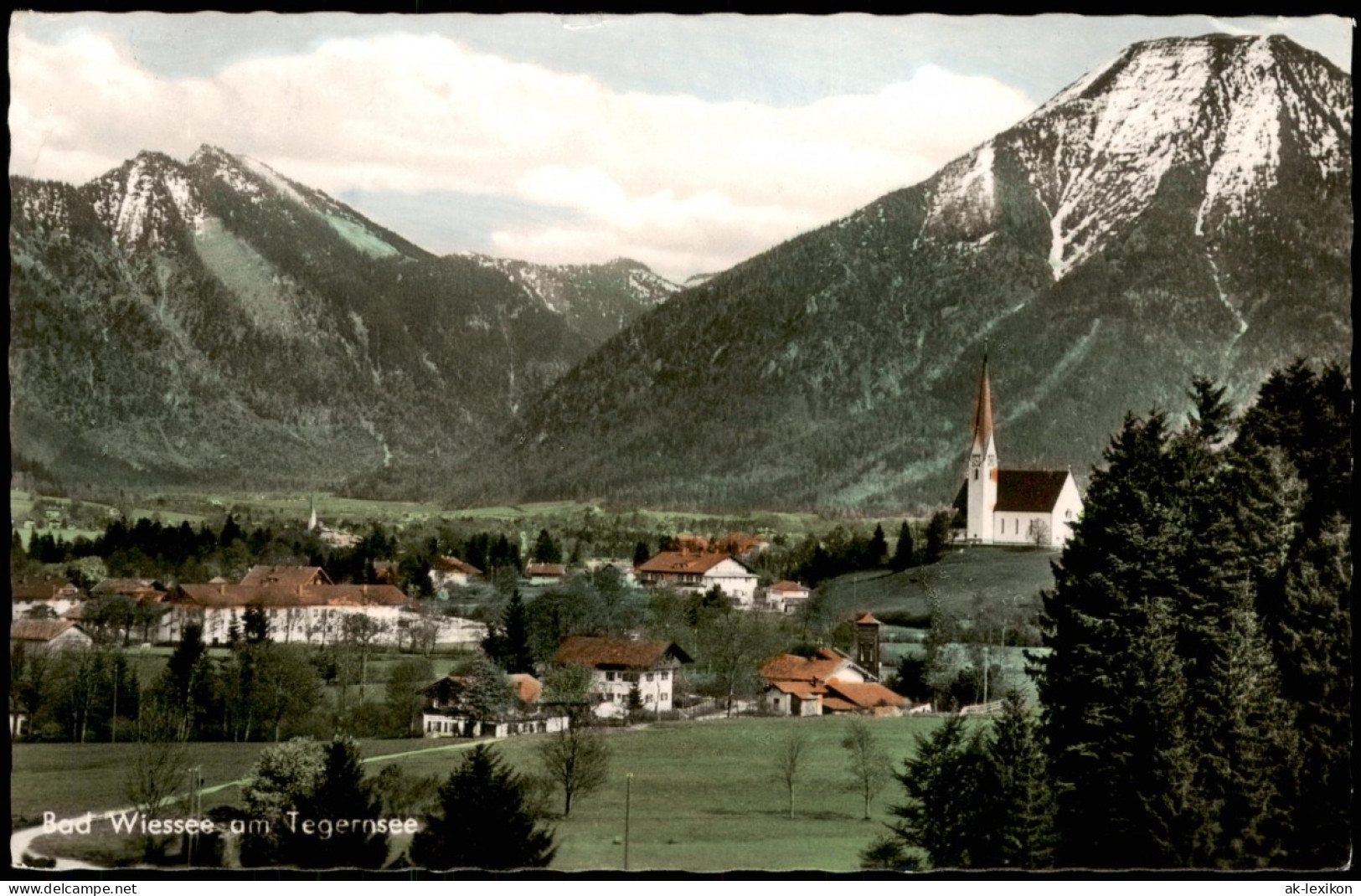 Ansichtskarte Bad Wiessee Panorama-Ansicht 1965 - Bad Wiessee