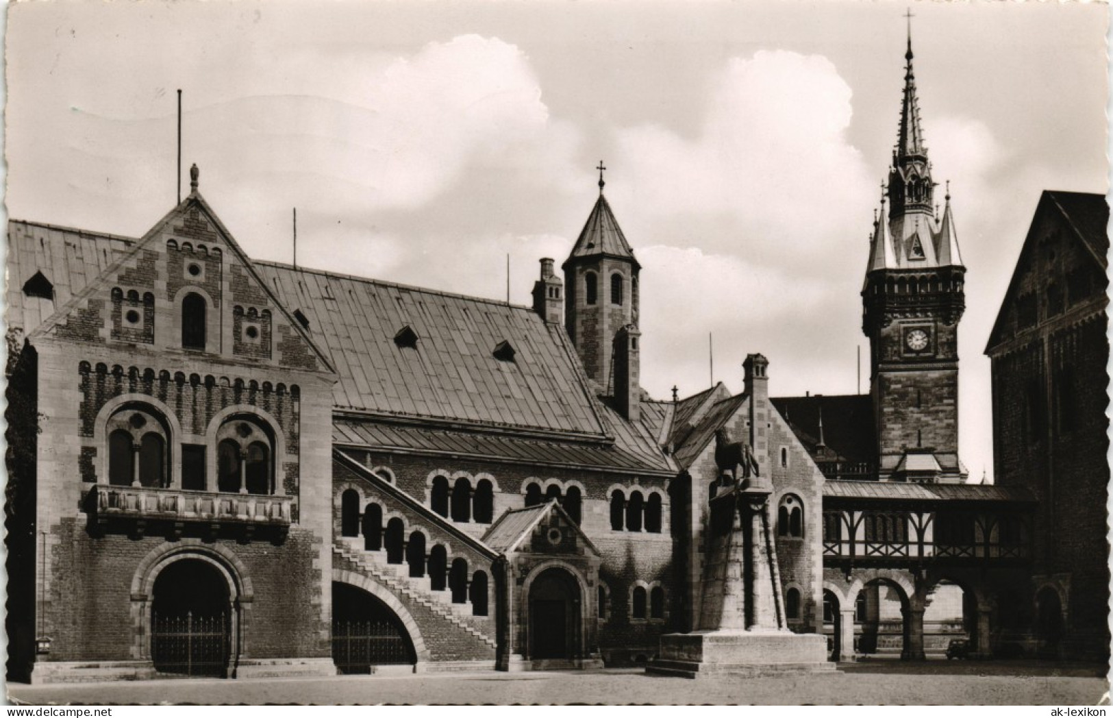 Ansichtskarte Braunschweig Burgplatz 1954 - Braunschweig