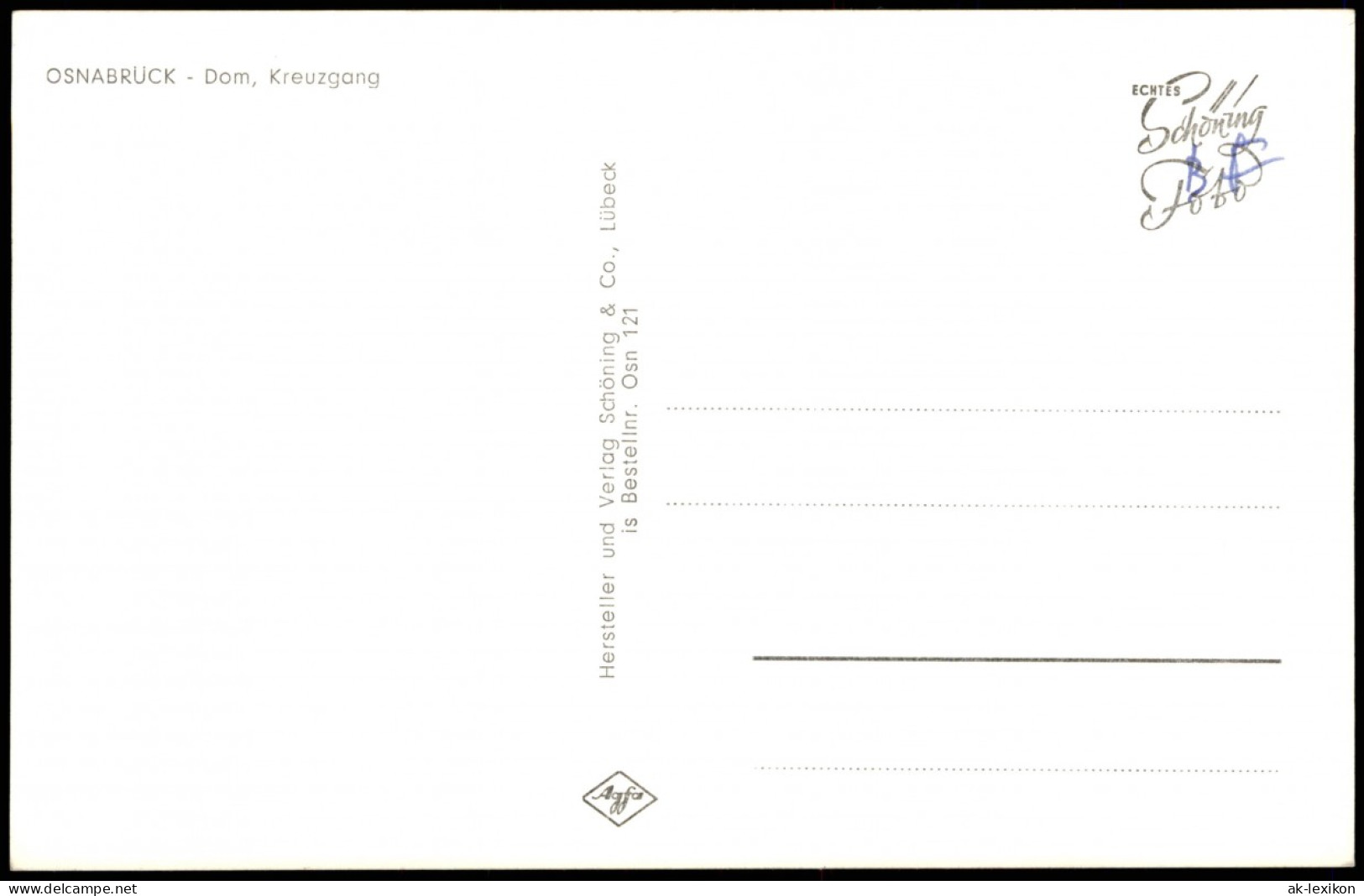 Ansichtskarte Osnabrück Dom, Kreuzgang 1960 - Osnabrueck