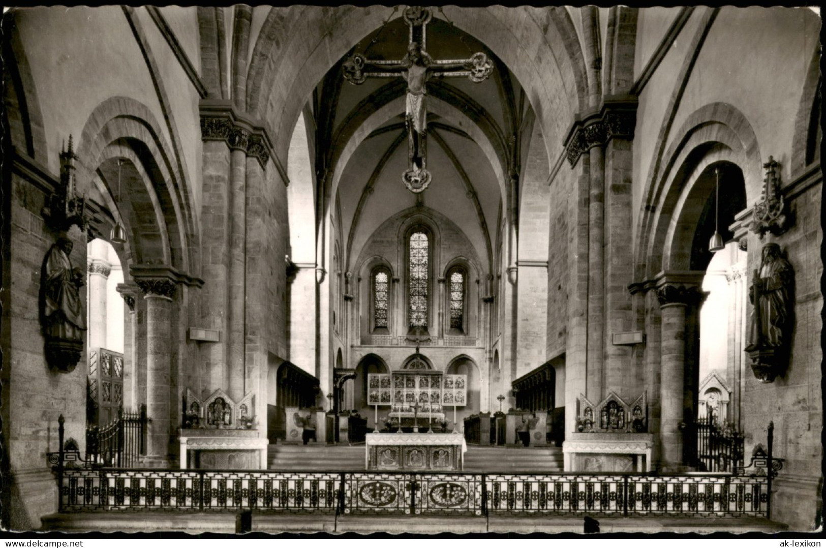 Ansichtskarte Osnabrück Dom St. Peter Innenansicht 1955 - Osnabrueck