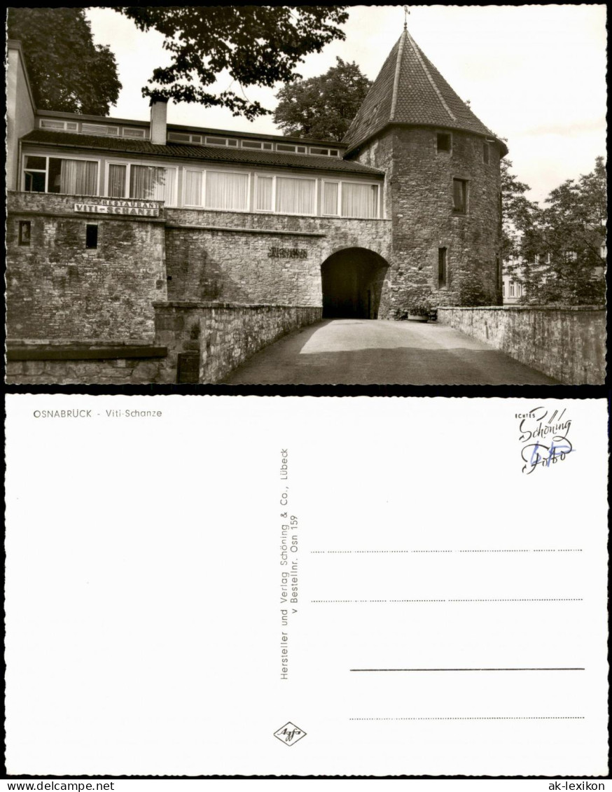 Ansichtskarte Osnabrück Partie A.d. Viti-Schanze (Restaurant) 1960 - Osnabrueck