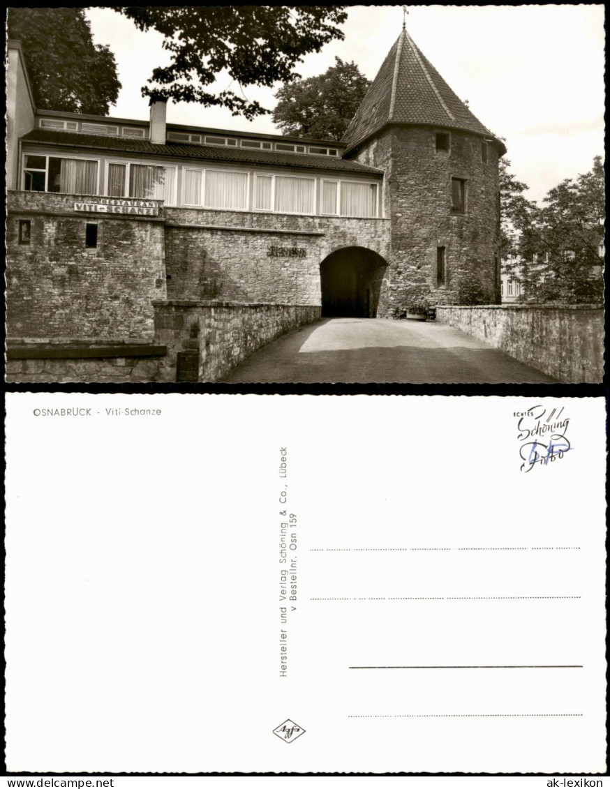 Ansichtskarte Osnabrück Partie A.d. Viti-Schanze (Restaurant) 1960 - Osnabrück