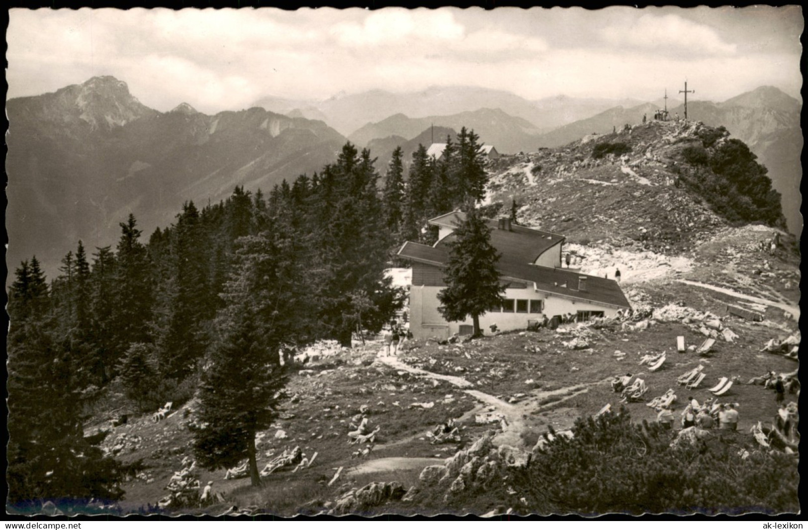 Ansichtskarte Ruhpolding Rauschberggipfel Mit Berghotel 1960 - Ruhpolding