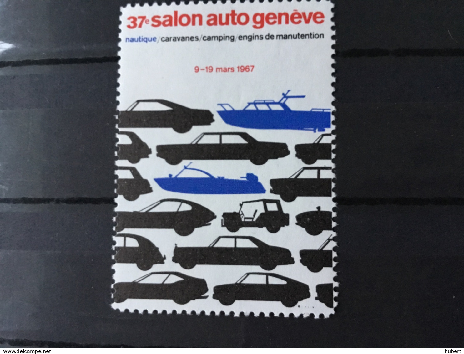 Suisse Vignette Salon Automobile Genève 1967 - Erinnofilie