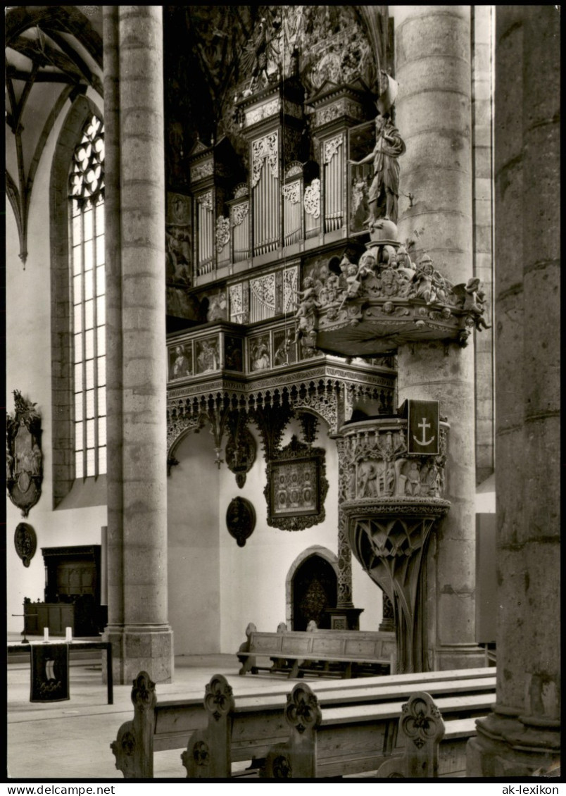 Ansichtskarte Nördlingen St. Georgskirche Kirche Innenansicht 1960 - Nördlingen