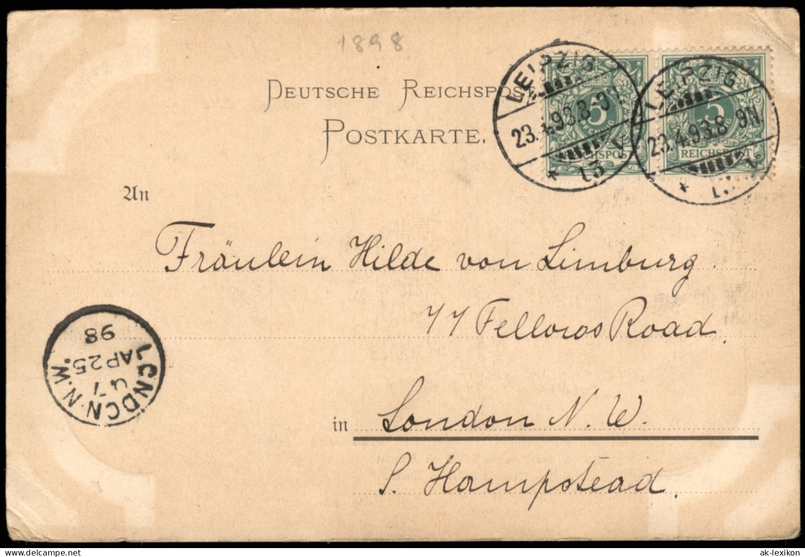 Ansichtskarte  Heil Dem Hause Wettin Sachsen Prinz Ernst Heinrich 1898 - Non Classificati
