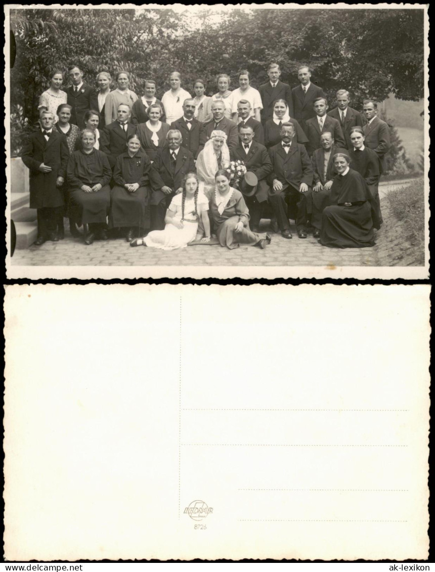 Hochzeit - Gruppenfotos Zeitgeschichte Mode 1936 Privatfoto Foto - Hochzeiten