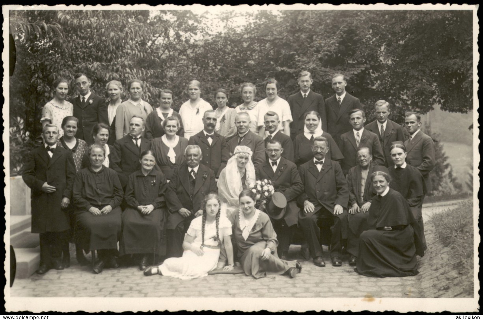 Hochzeit - Gruppenfotos Zeitgeschichte Mode 1936 Privatfoto Foto - Marriages