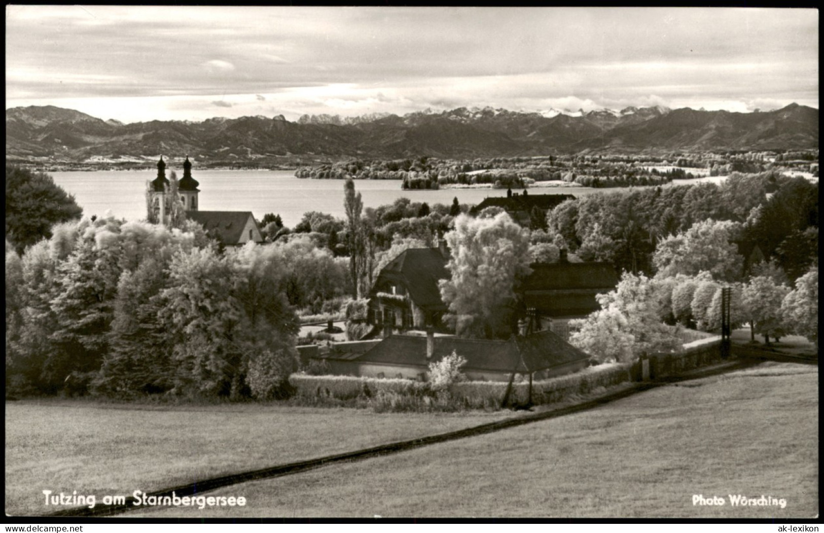 Ansichtskarte Tutzing Panorama-Ansicht Blick Zum See Und Den Alpen 1968 - Tutzing