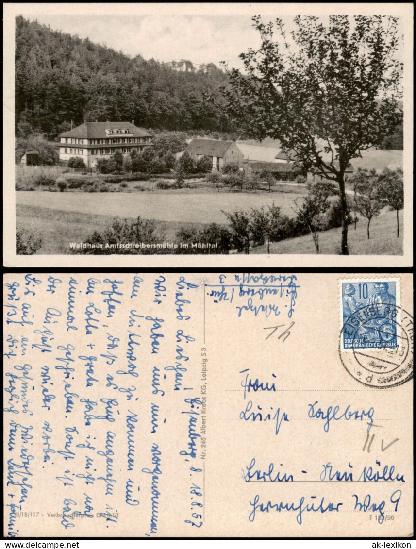 Eisenberg (Thüringen) Waldhaus Amtsschreibersmühle Im Mühltal Zur DDR-Zeit 1957 - Eisenberg