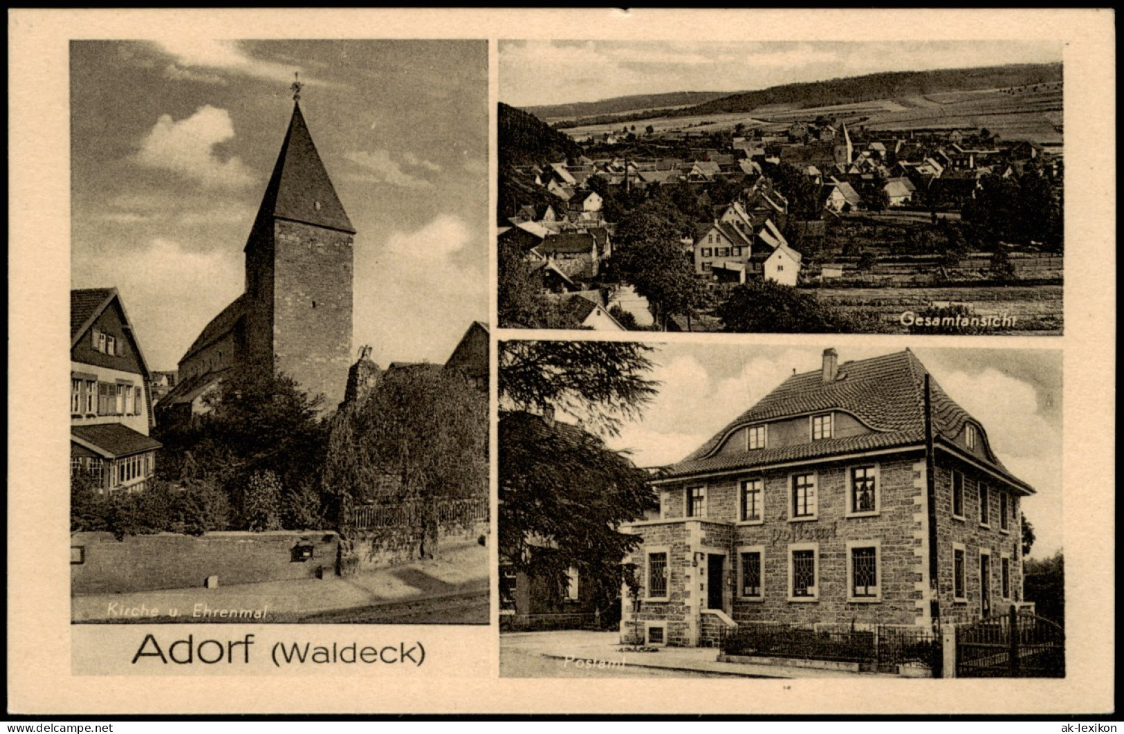 Ansichtskarte Bischofswerda 3 Bild: Kirche, Totale, Post 1940 - Bischofswerda