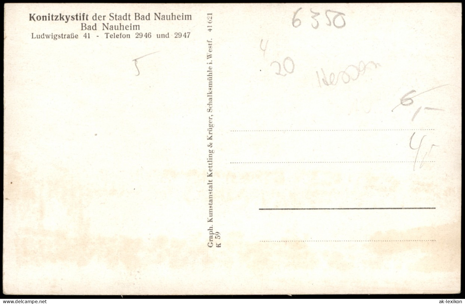 Ansichtskarte Bad Nauheim Konitzkystift Der Stadt Bad Nauheim 1932 - Bad Nauheim
