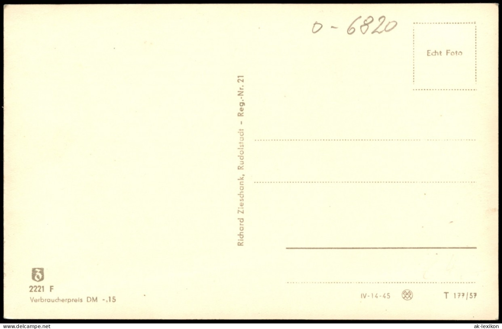 Ansichtskarte Rudolstadt Straße, Schloß, Totale 1957 - Rudolstadt