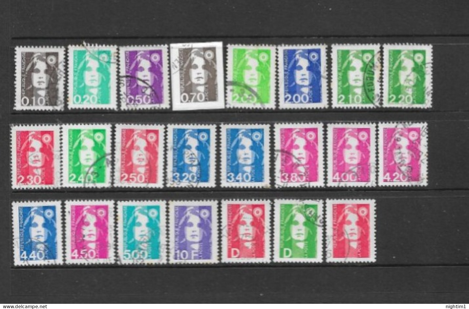FRANCE COLLECTION.  DEFINITIVES. NO.3. USED. - Andere & Zonder Classificatie