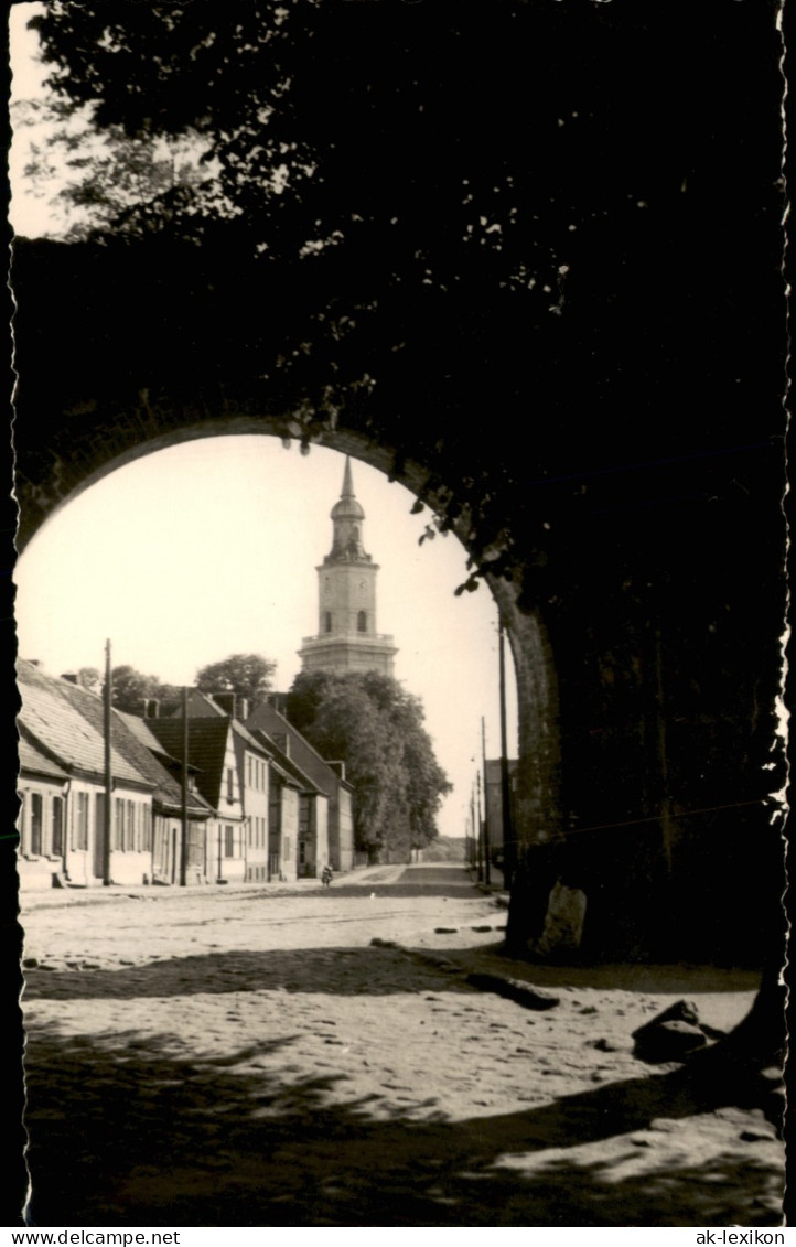 Foto Templin Straßenpartie 1956 Privatfoto - Templin