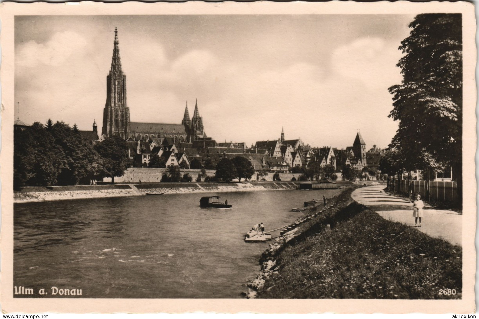 Ansichtskarte Ulm A. D. Donau Stadt Und Donaupartie 1939 - Ulm