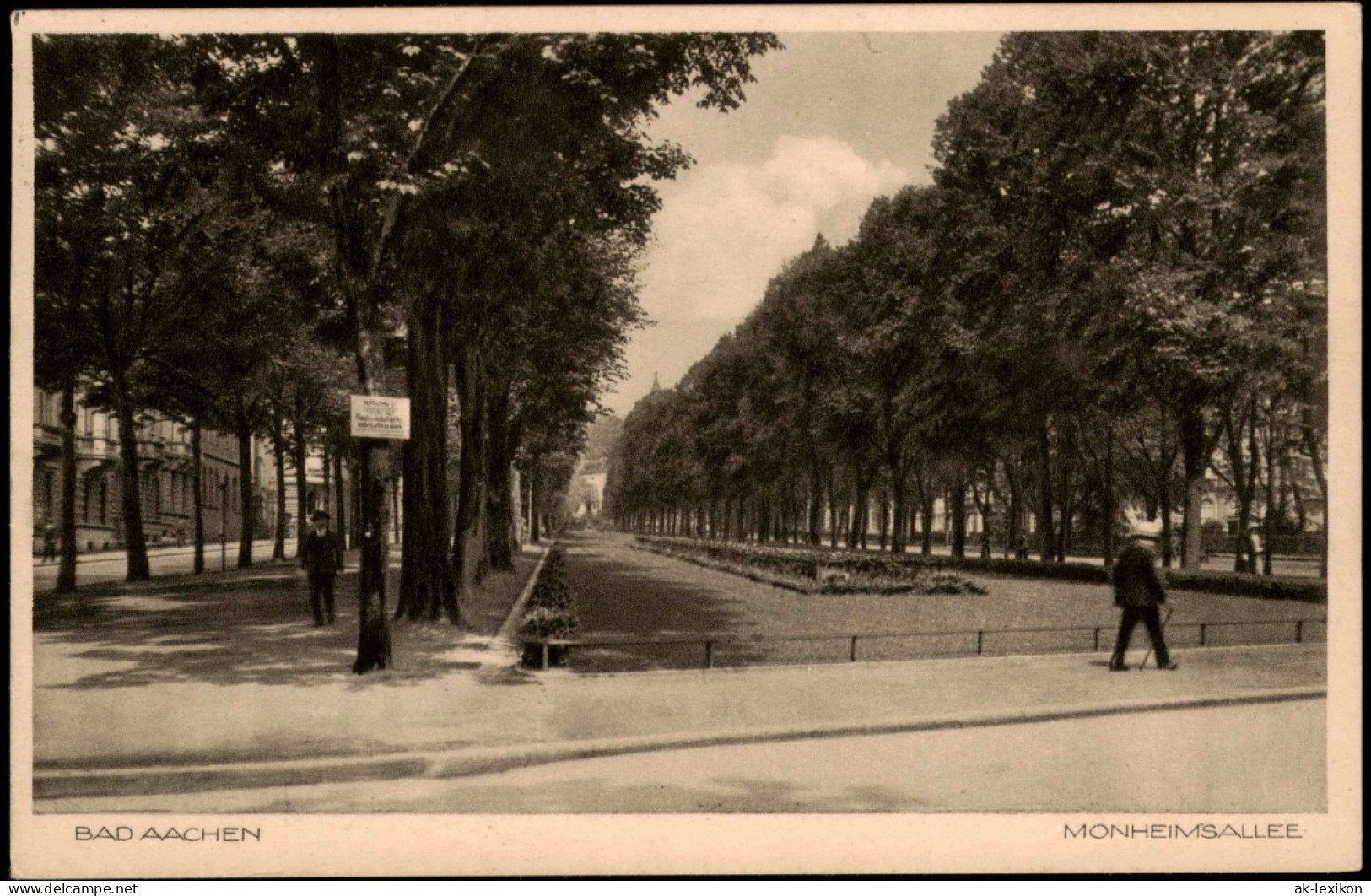 Ansichtskarte Aachen Monheimallee 1931 - Aken