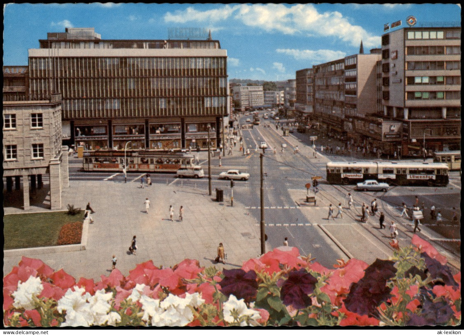 Ansichtskarte Bochum City, Kreuzung - Bus 1969 - Bochum